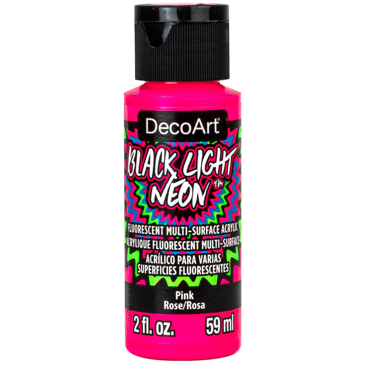 DecoArt&#xAE; Black Light Neon&#x2122; Fluorescent Multi-Surface Acrylic Paint, 2oz.